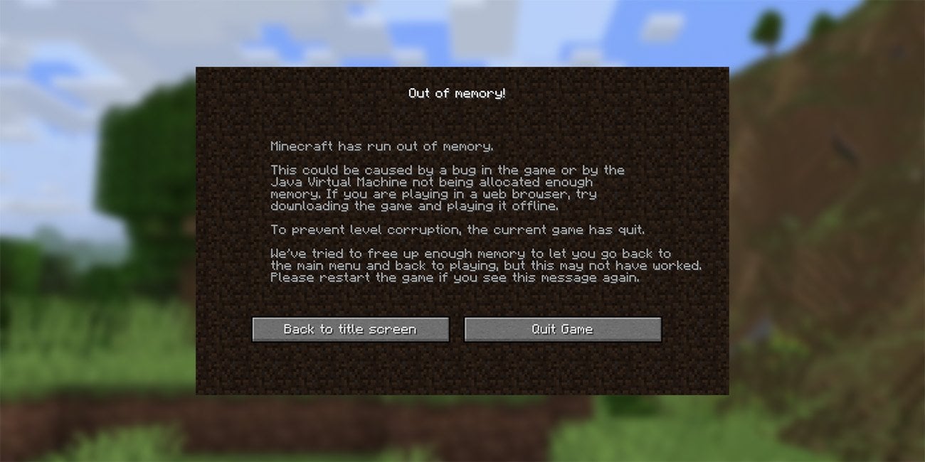 Источник: CQ.ru / Ошибка Out of Memory