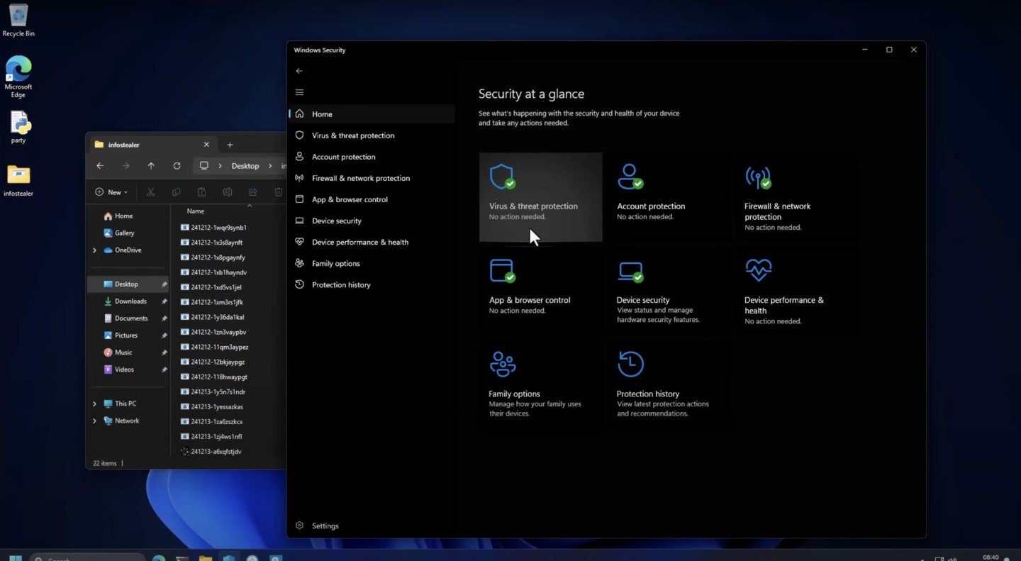Источник: YouTube-канал «PC Security Channel» / Интерфейс Windows