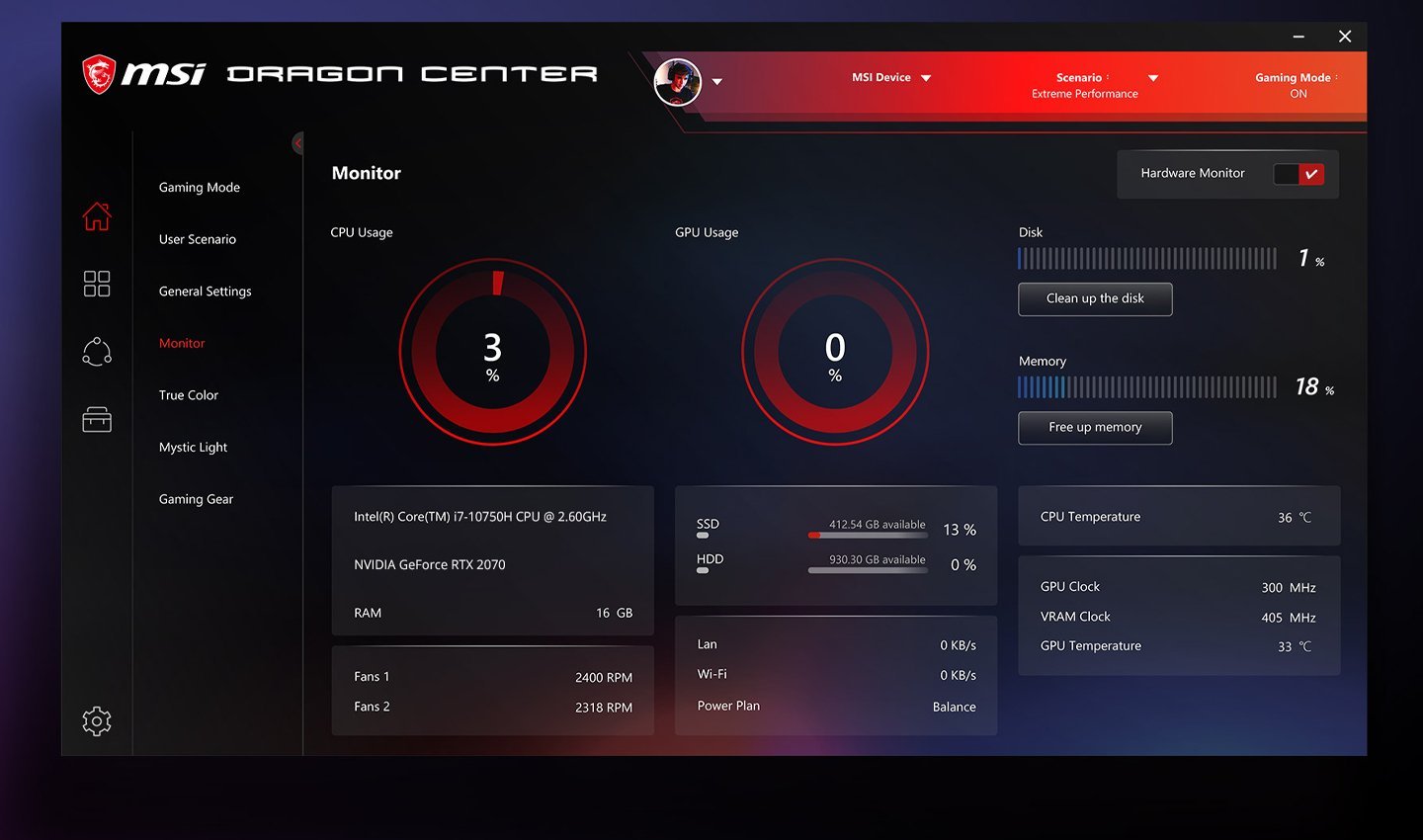 Источник: MSI / Dragon Center