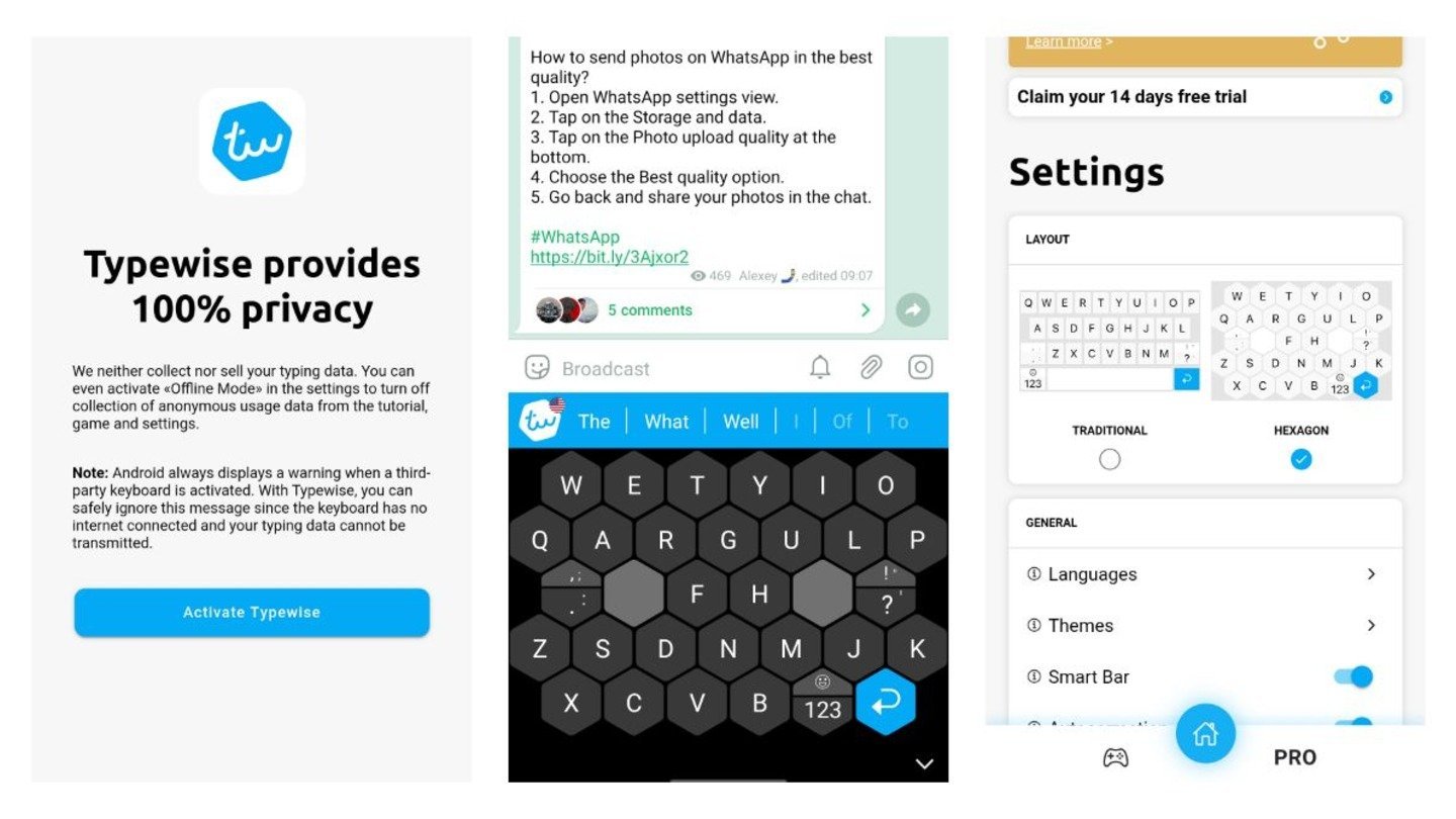 Источник: TestingCatalog / Интерфейс Typewise Keyboard