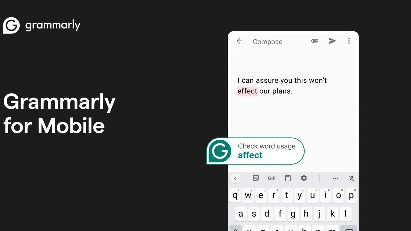 Источник: Grammarly / Интерфейс Grammarly Keyboard