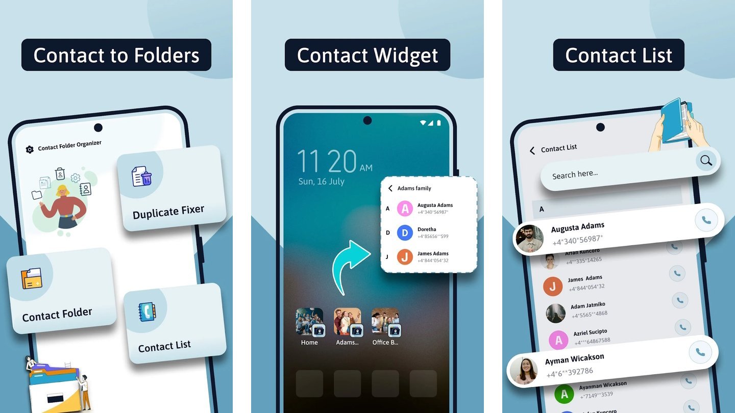 Источник: Google Play / Скриншот Contact Folder Organizer