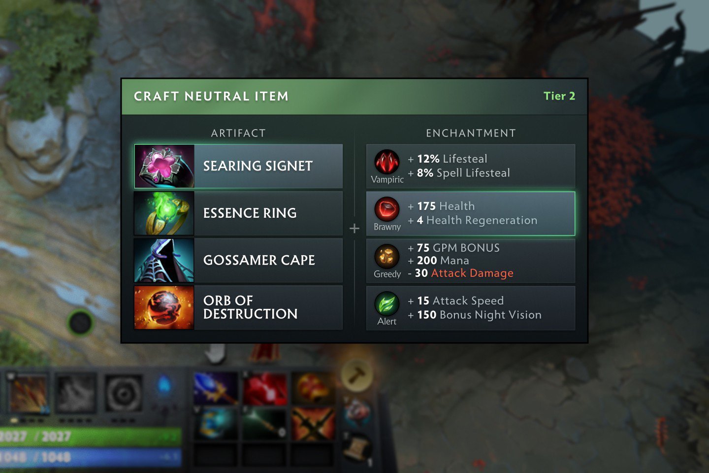 Источник: Dota 2 / Крафт предметов из безумрудов