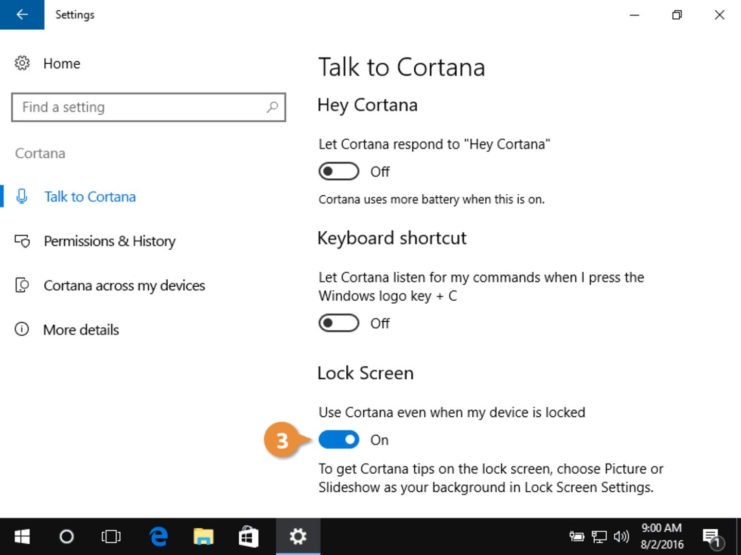 Источник: customguide / Windows 10