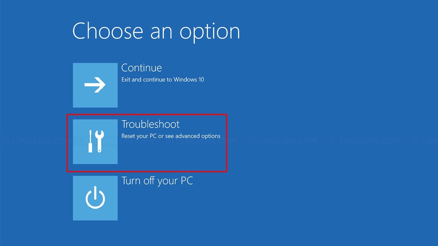 Источник: Linglom / Среда восстановления Windows 10