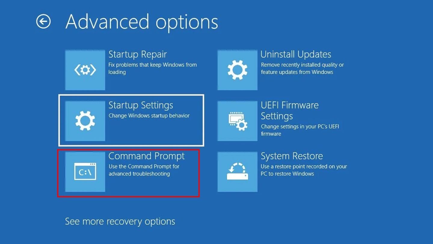 Источник: Android Authority / Среда восстановления Windows 10
