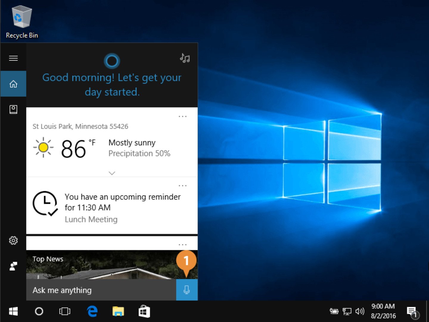 Источник: customguide / Windows 10