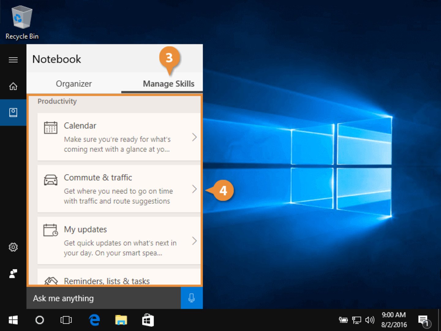 Источник: customguide / Windows 10