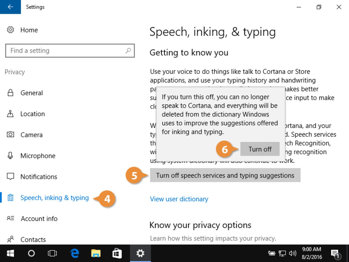 Источник: customguide / Windows 10