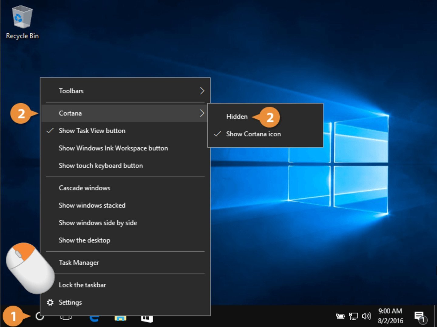 Источник: customguide / Windows 10