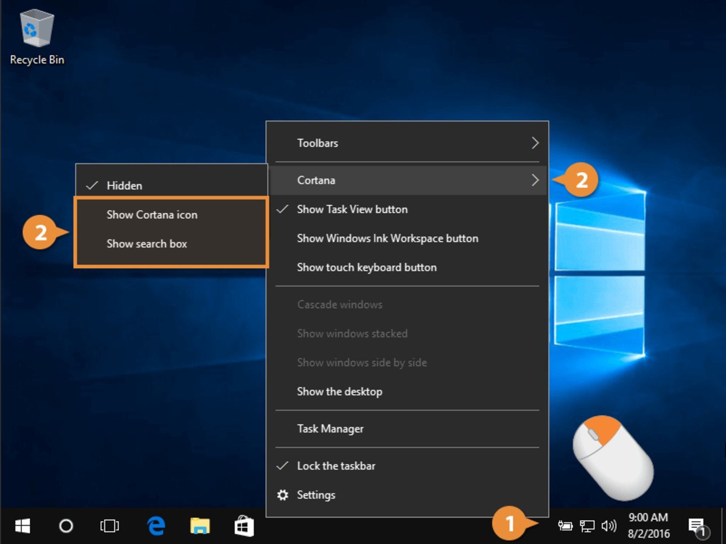 Источник: customguide / Windows 10