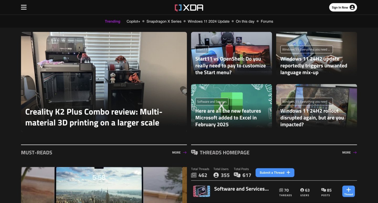 Источник: XDA Developers / страница XDA Developers