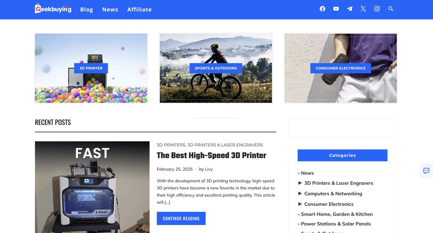 Источник: Geekbuying Blog / страница Geekbuying Blog