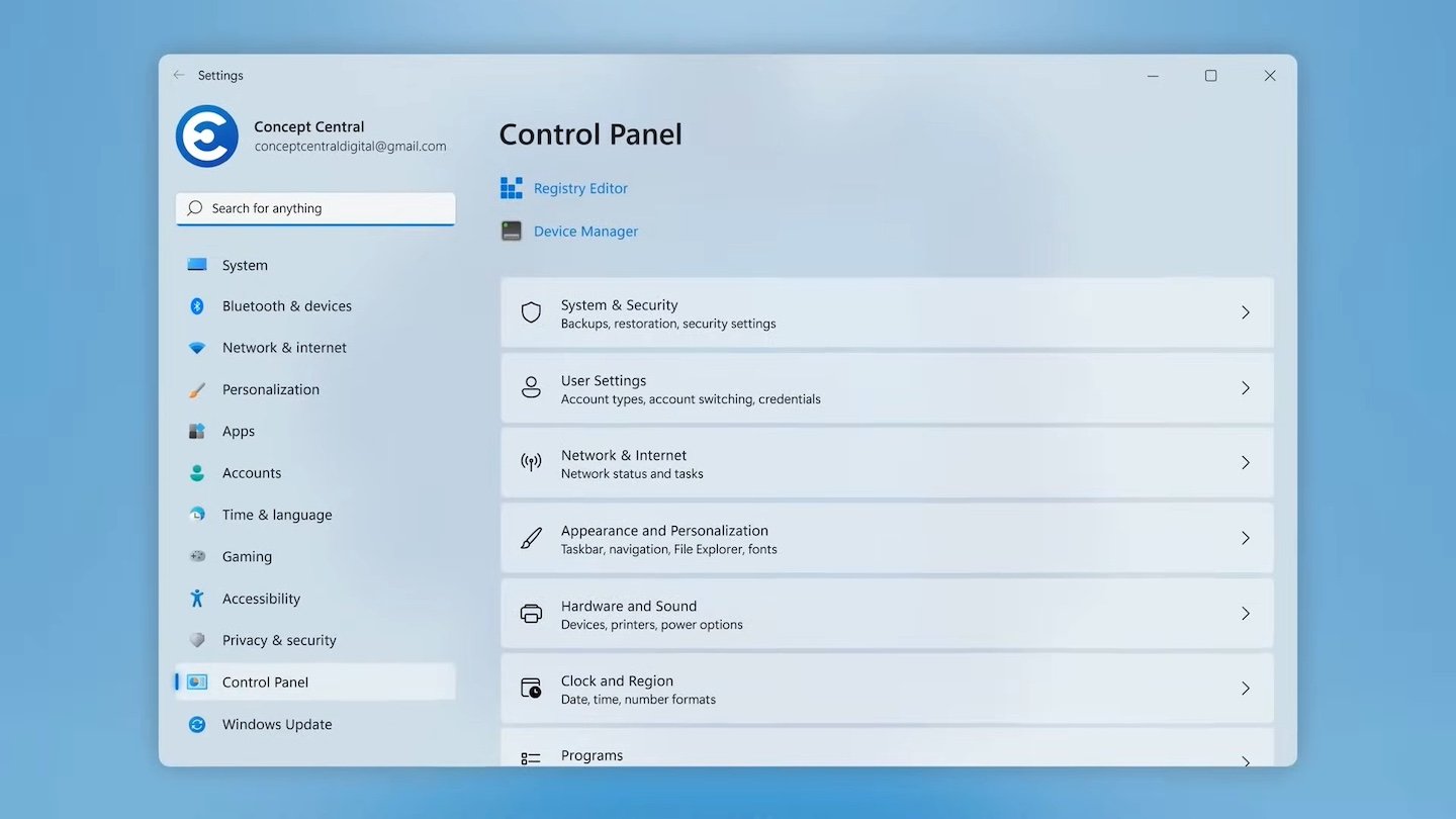 Источник: Concept Central / Windows 12 Concept