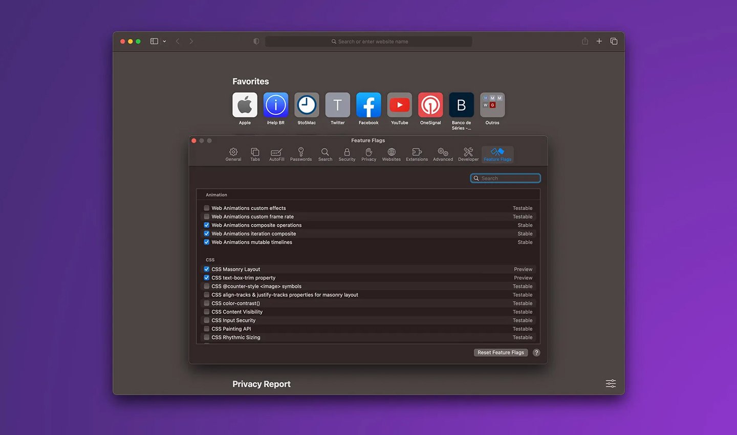 Источник: Techtelegraph / Safari Technology Preview