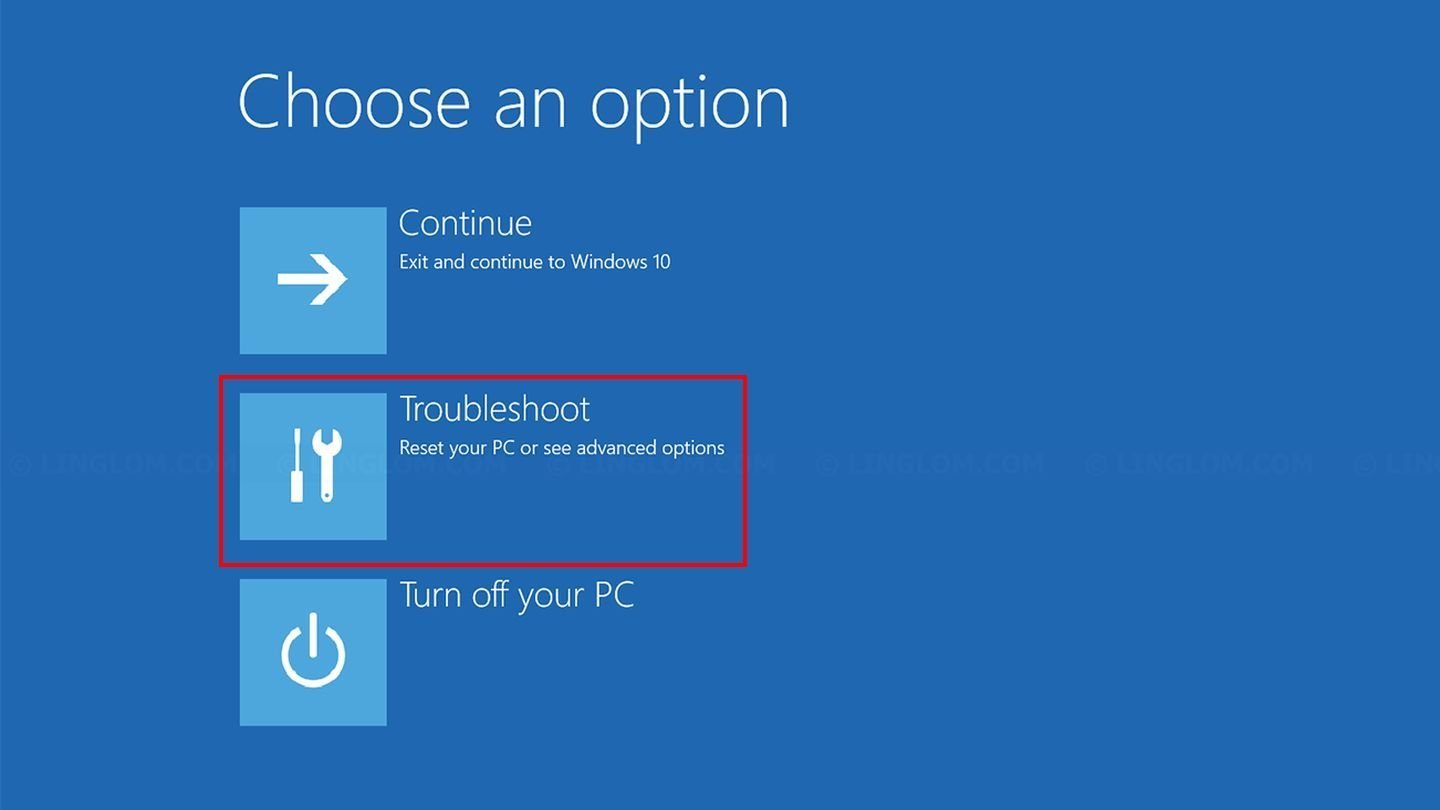 Источник: Linglom / Среда восстановления Windows 10
