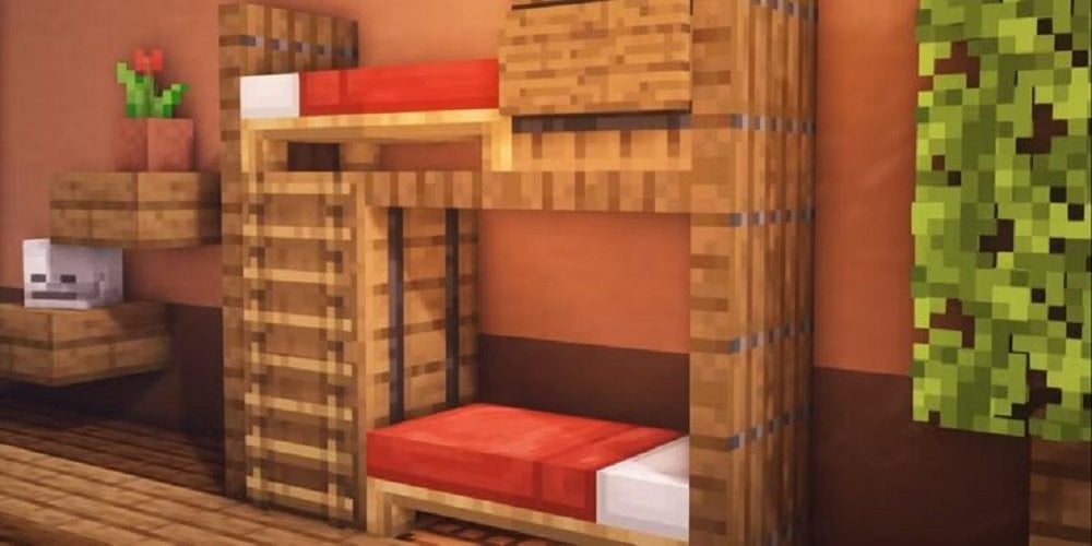 Источник: minecraftz.ru / Двухярусная кровать