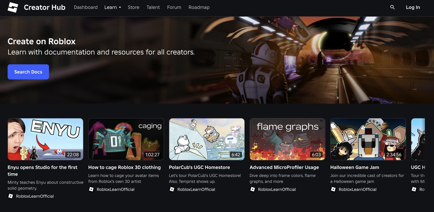 Источник: create.roblox.com / Страница с документами