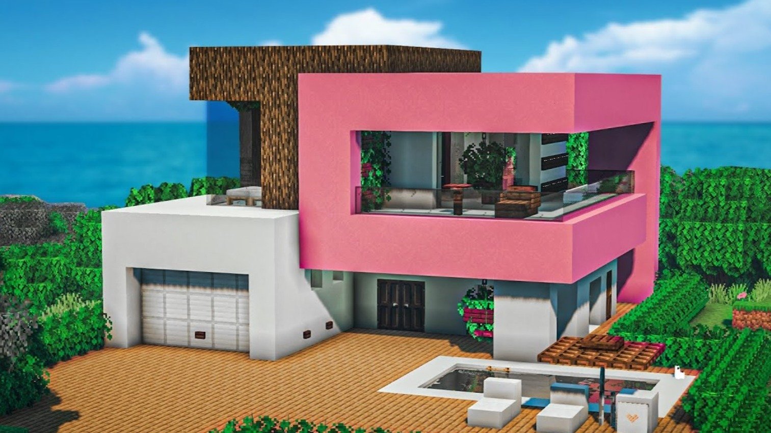 Хайтек дом в Minecraft