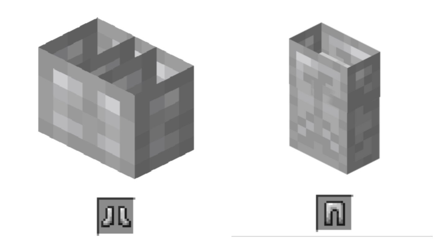 Источник: Minecraft Wiki / Железные ботинки и железные поножи