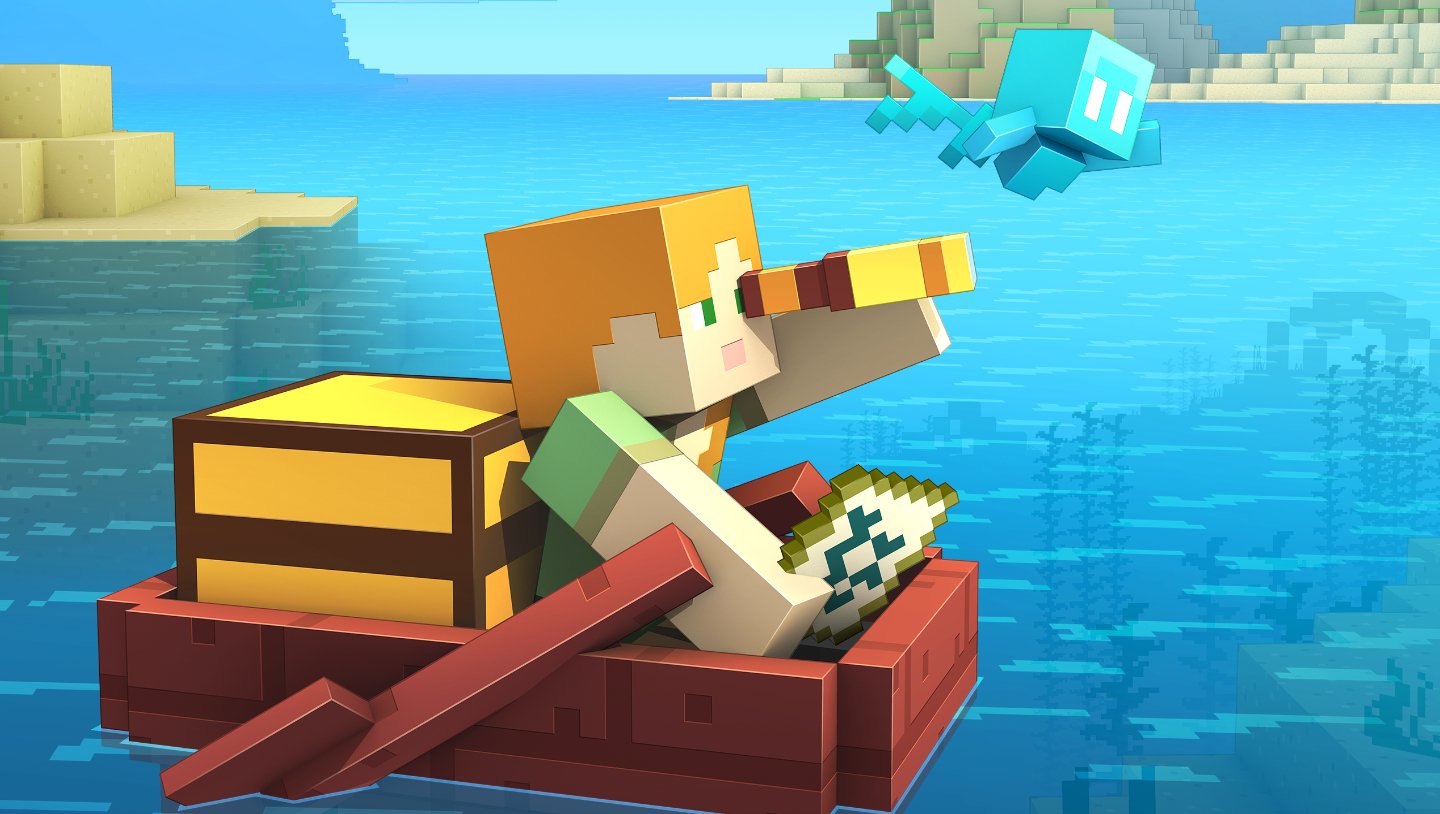 Источник: Minecraft Wiki / Алекс в море