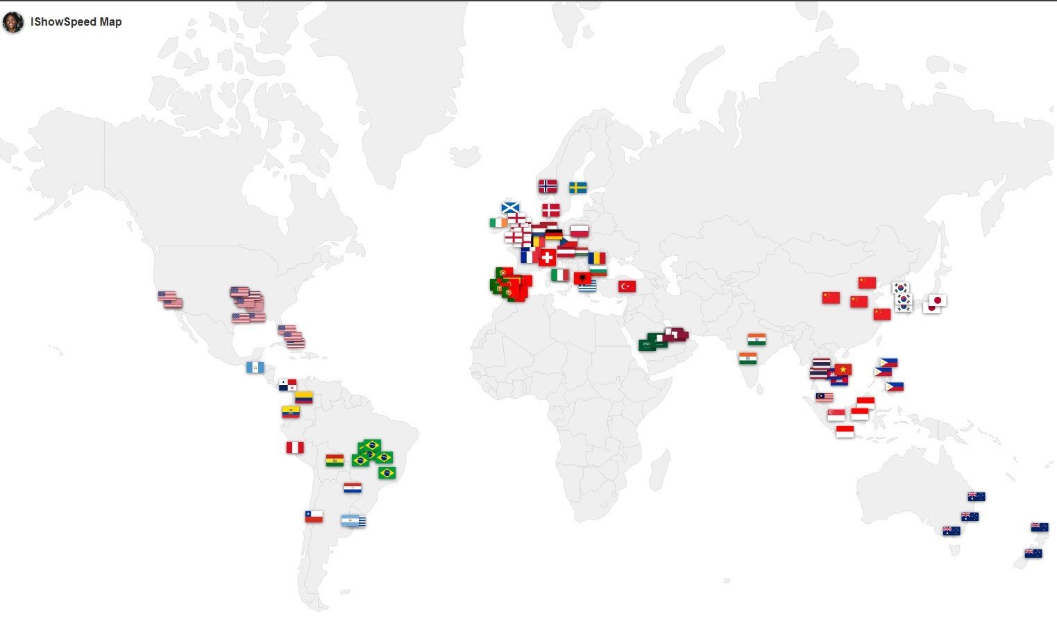 Источник: iShowmap / Страны, которые посетил Спид