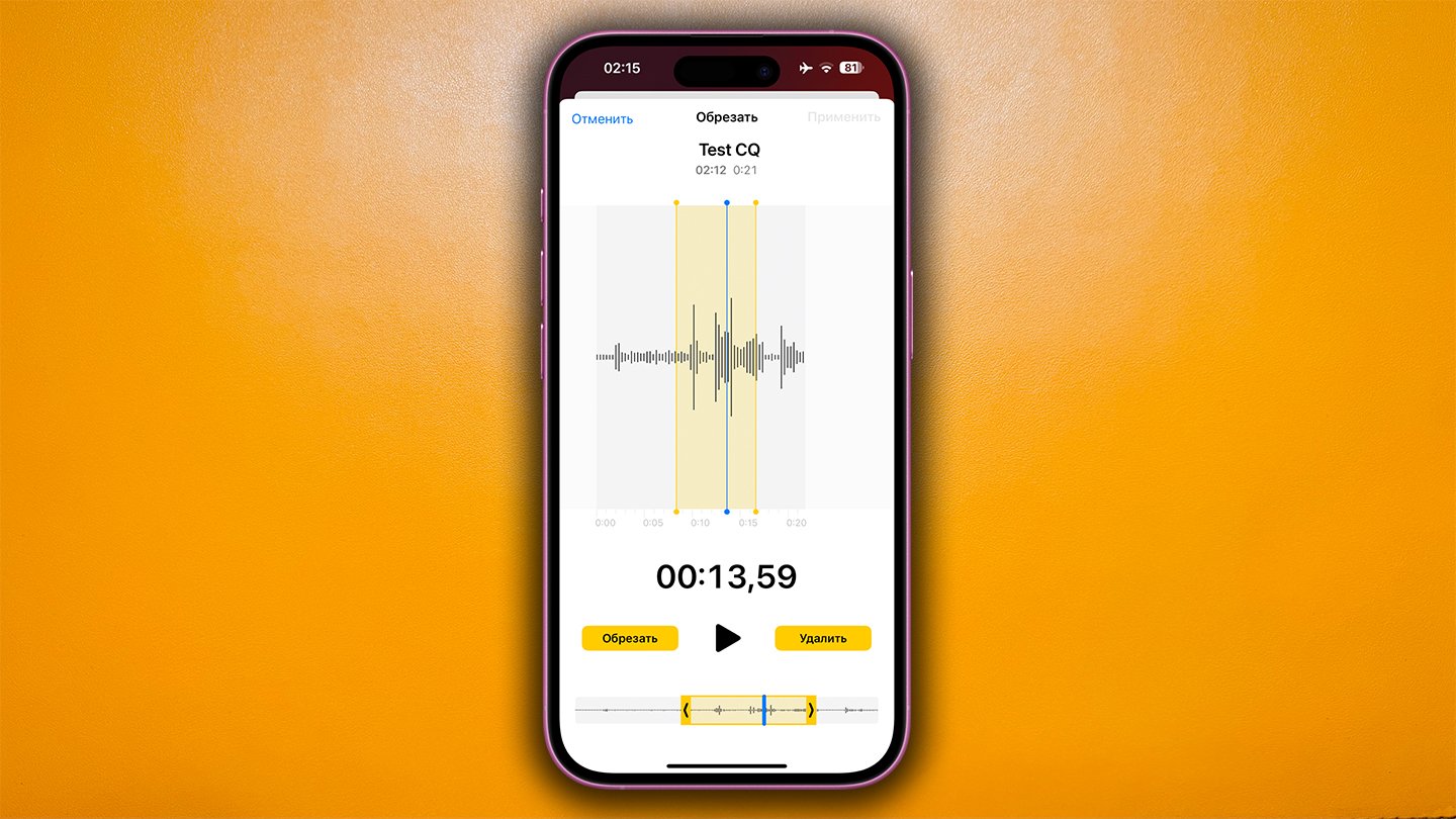 Источник: CQ / Диктофон в iPhone