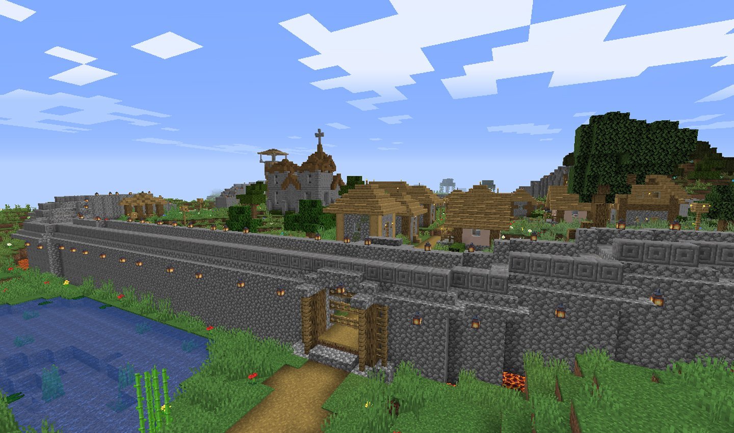 Источник: Minecraft-inside / Карта Деревня для выживания с сюжетом