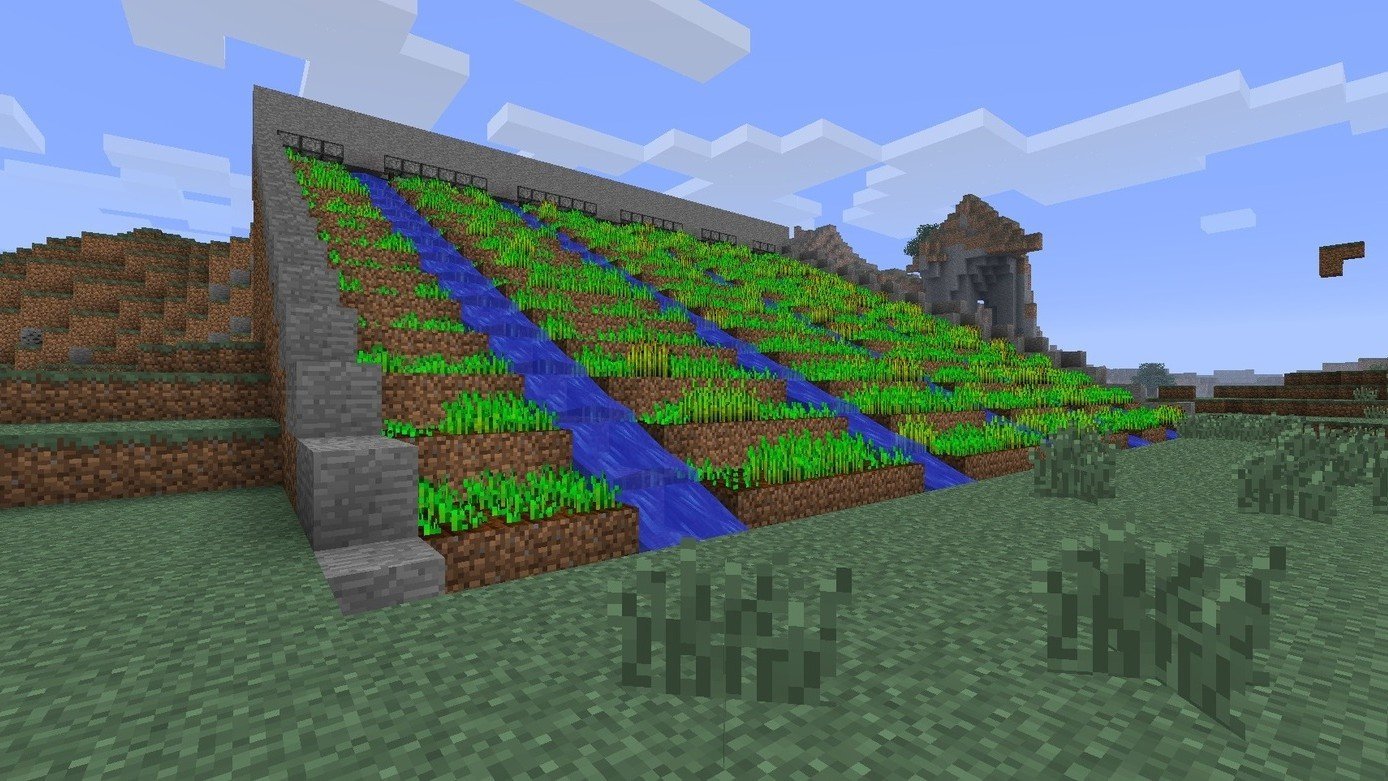 Как построить автоматическую ферму овощей в Minecraft