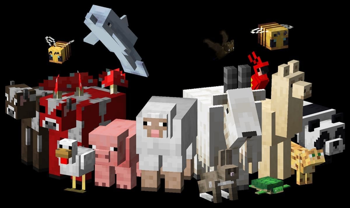 Источник: ru.minecraft.wiki / Животные в Майнкрафте