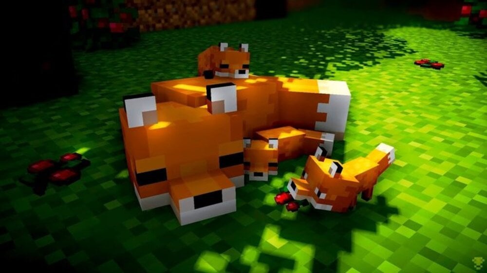 Источник: animogame.com / Лиса в Minecraft