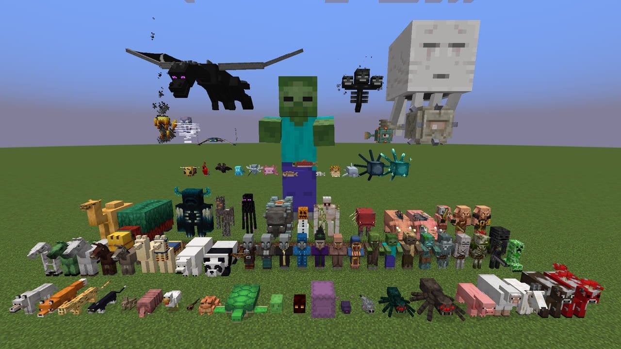 Источник: ru.minecraft.wiki / Всевозможные мобы в Minecraft