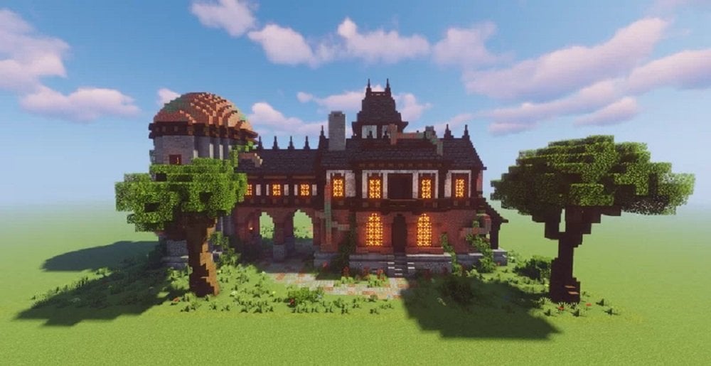 Источник: planetminecraft.com / Викторианское поместье с обсерваторией