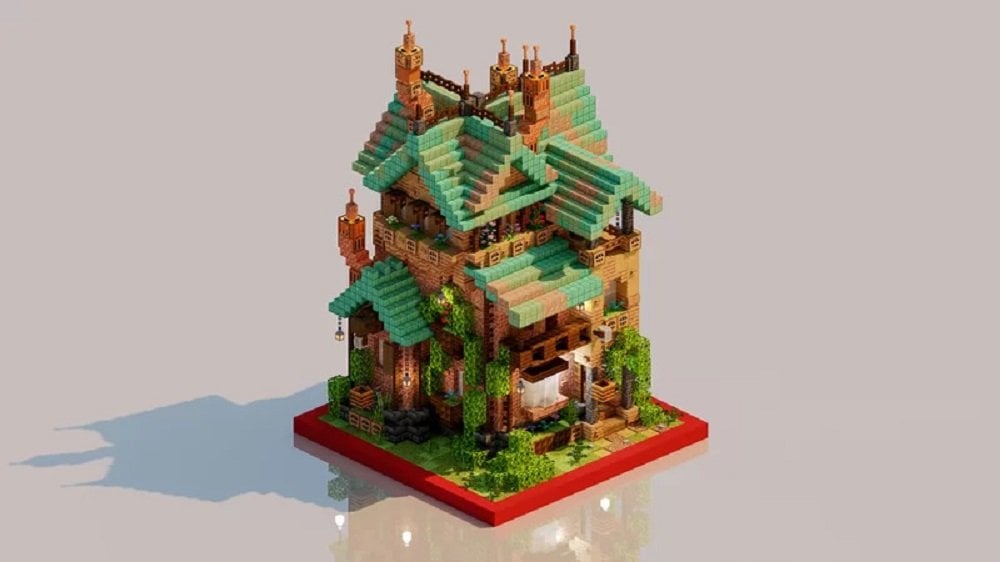 Источник: planetminecraft.com / Дом в стиле Стимпанк
