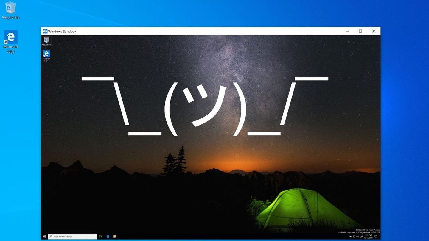 Источник: PC Gamer / Скриншот Windows Sandbox