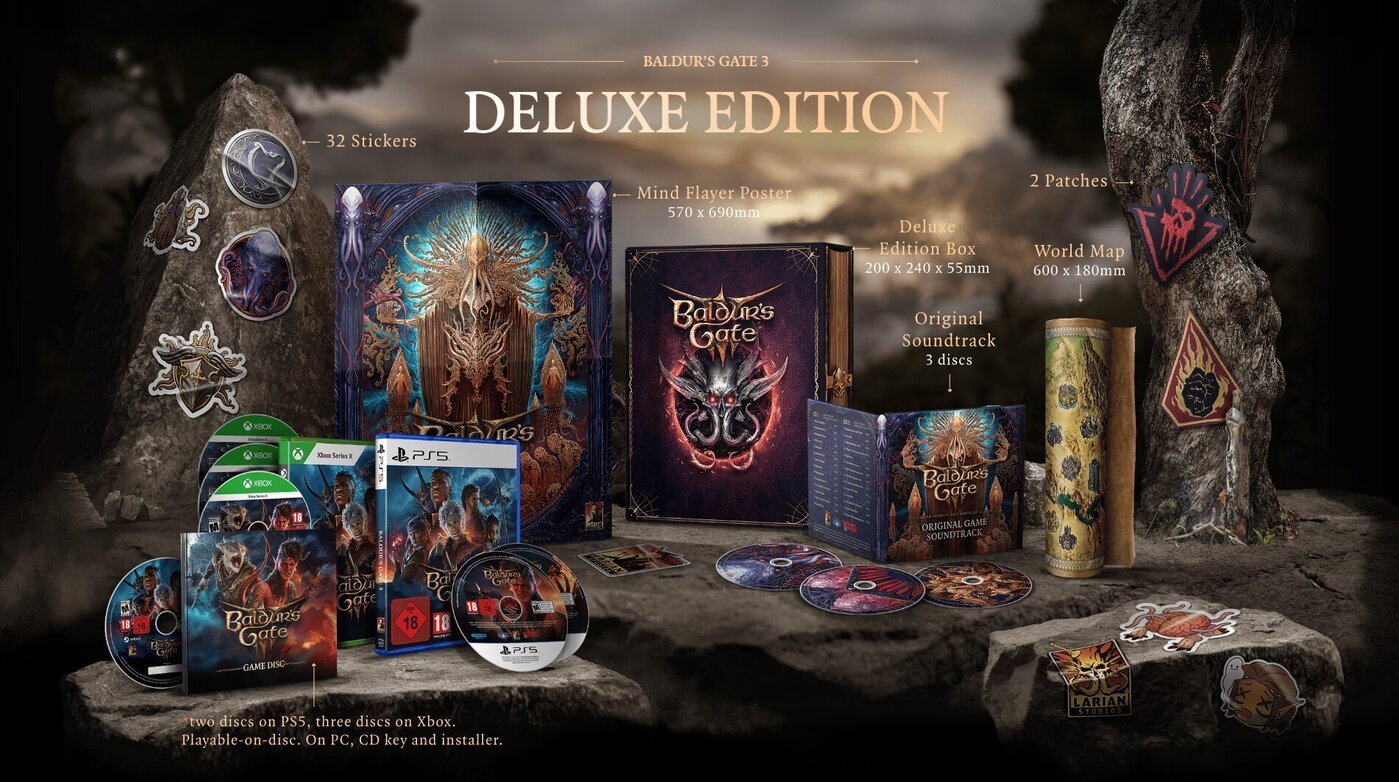 Источник: box.baldursgate3.game / Рекламное изображение физической версии Deluxe Edition