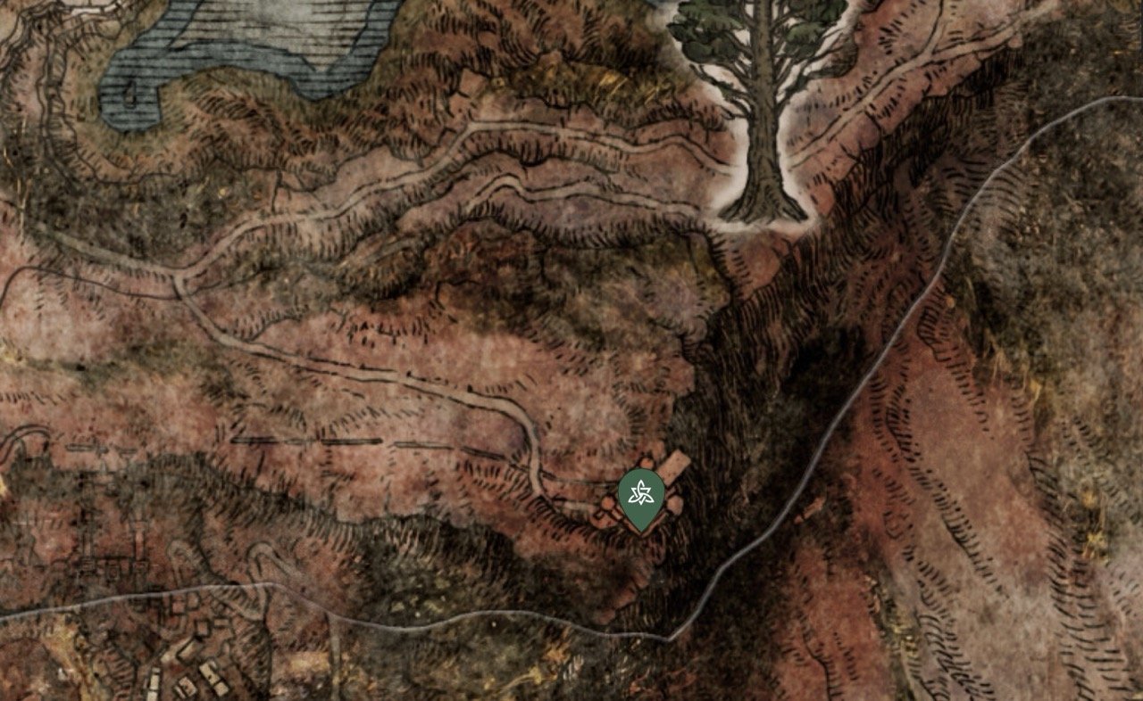 Источник: mapgenie.io / Печать Радагона от боли на карте