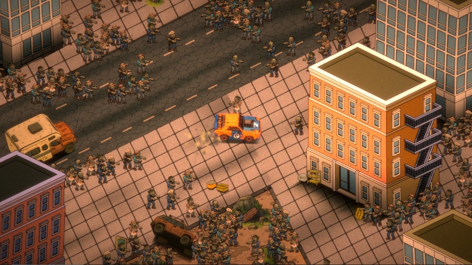 Симулятор дрифта на выживание среди орд зомби Blood Drive вышел в Steam