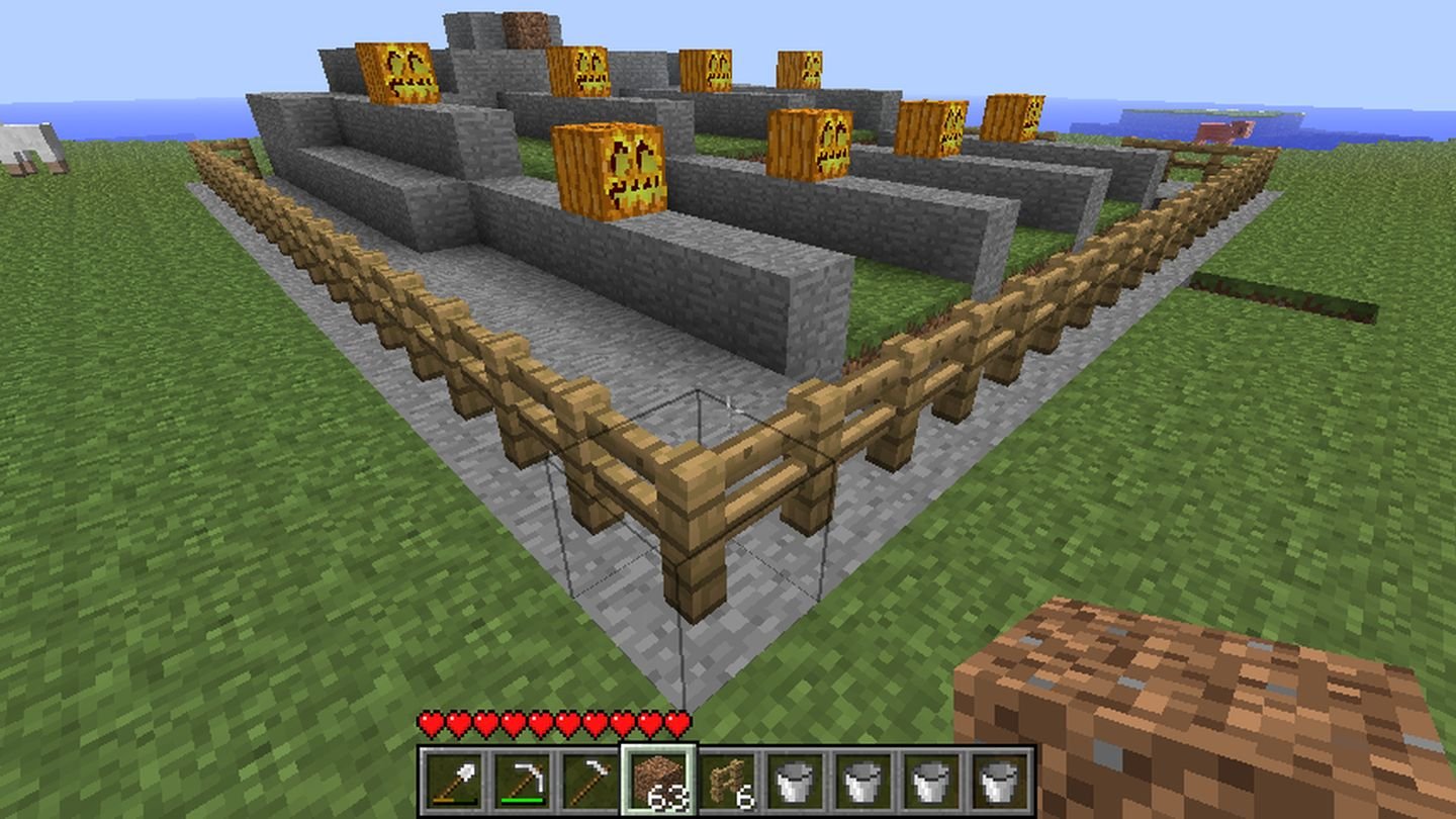Источник: Minecraft Wiki / Постройка полуавтоматической фермы