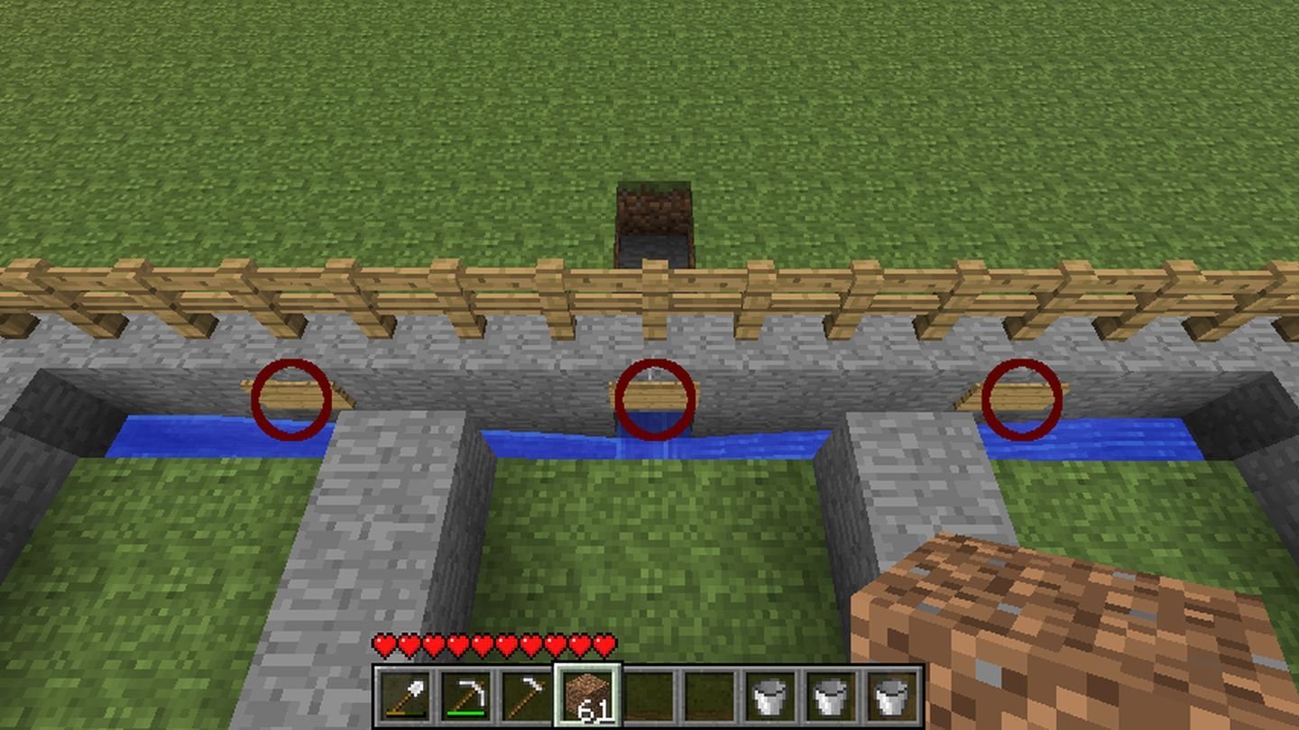Источник: Minecraft Wiki / Постройка полуавтоматической фермы
