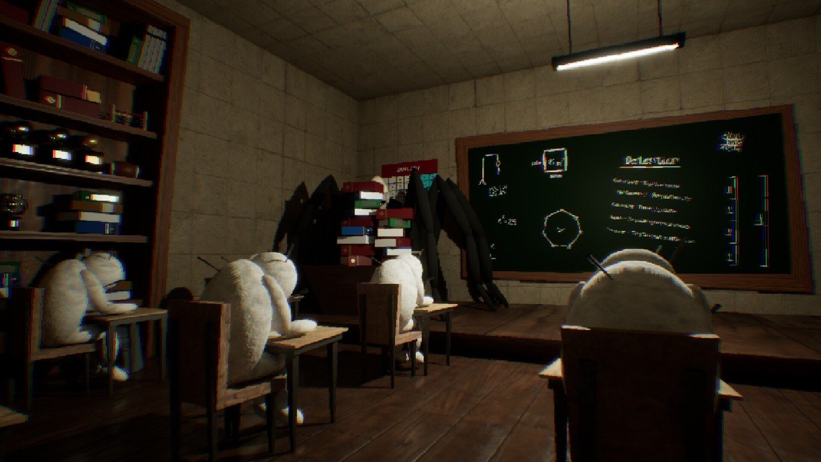 Криповый симулятор школьного экзамена EYES ON THE EXAM вышел в Steam
