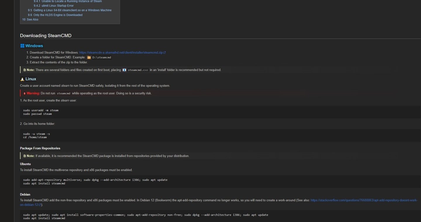 Источник: CQ / Загрузка файла SteamCMD.exe