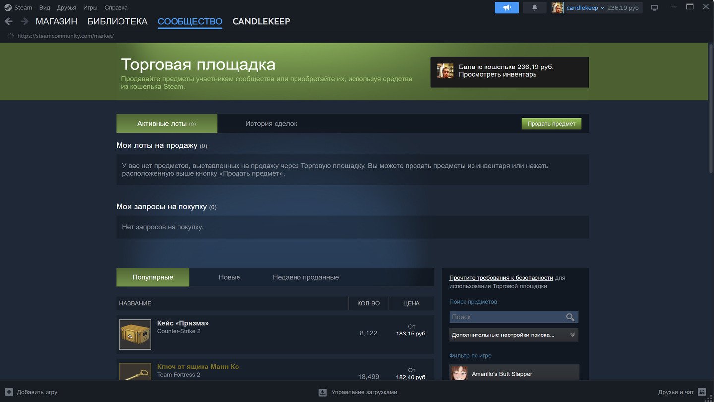 Источник: CQ / Торговая площадка в Steam