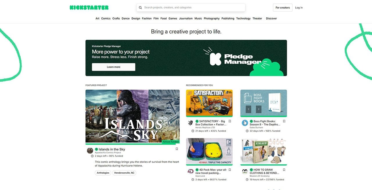 Источник: kickstarter.com / Платформа для сбора пожертвований Kickstarter