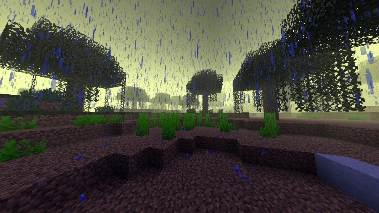 Источник: CQ.ru / Дождь в Minecraft