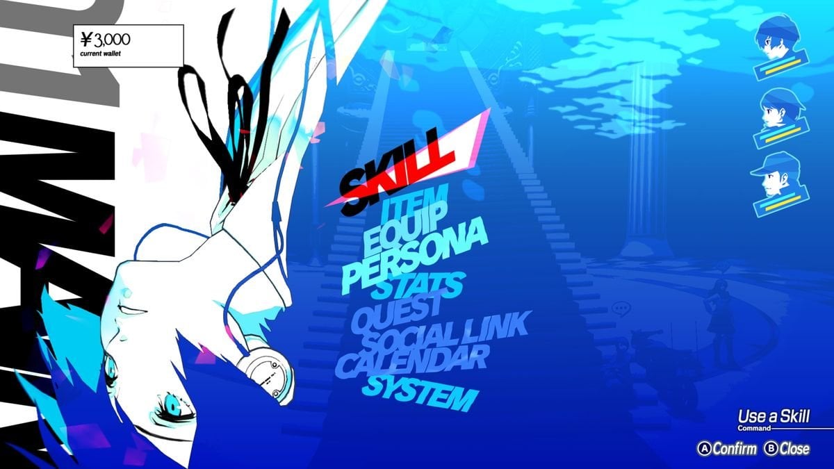 Источник: скриншот CQ.ru / Меню Persona 3 Reload