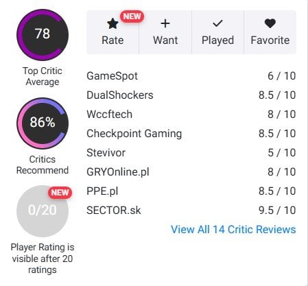 Opencritic