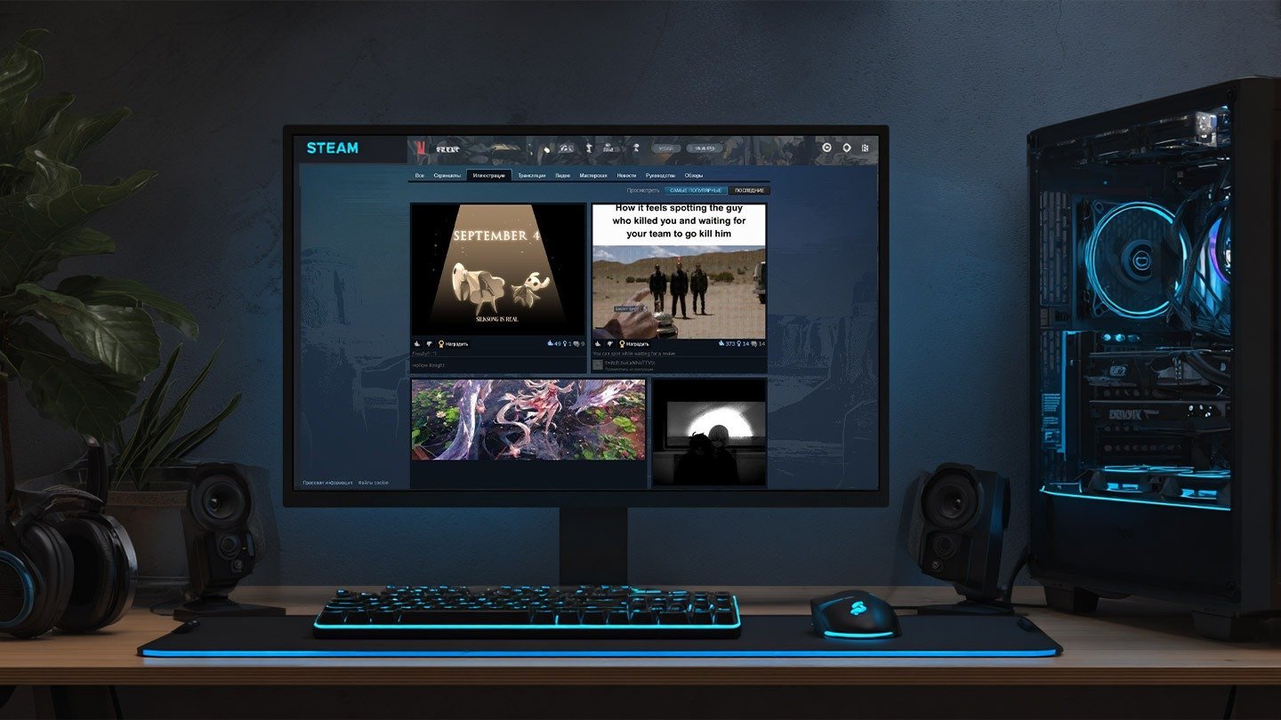 Как сделать иллюстрацию на профиль в Steam