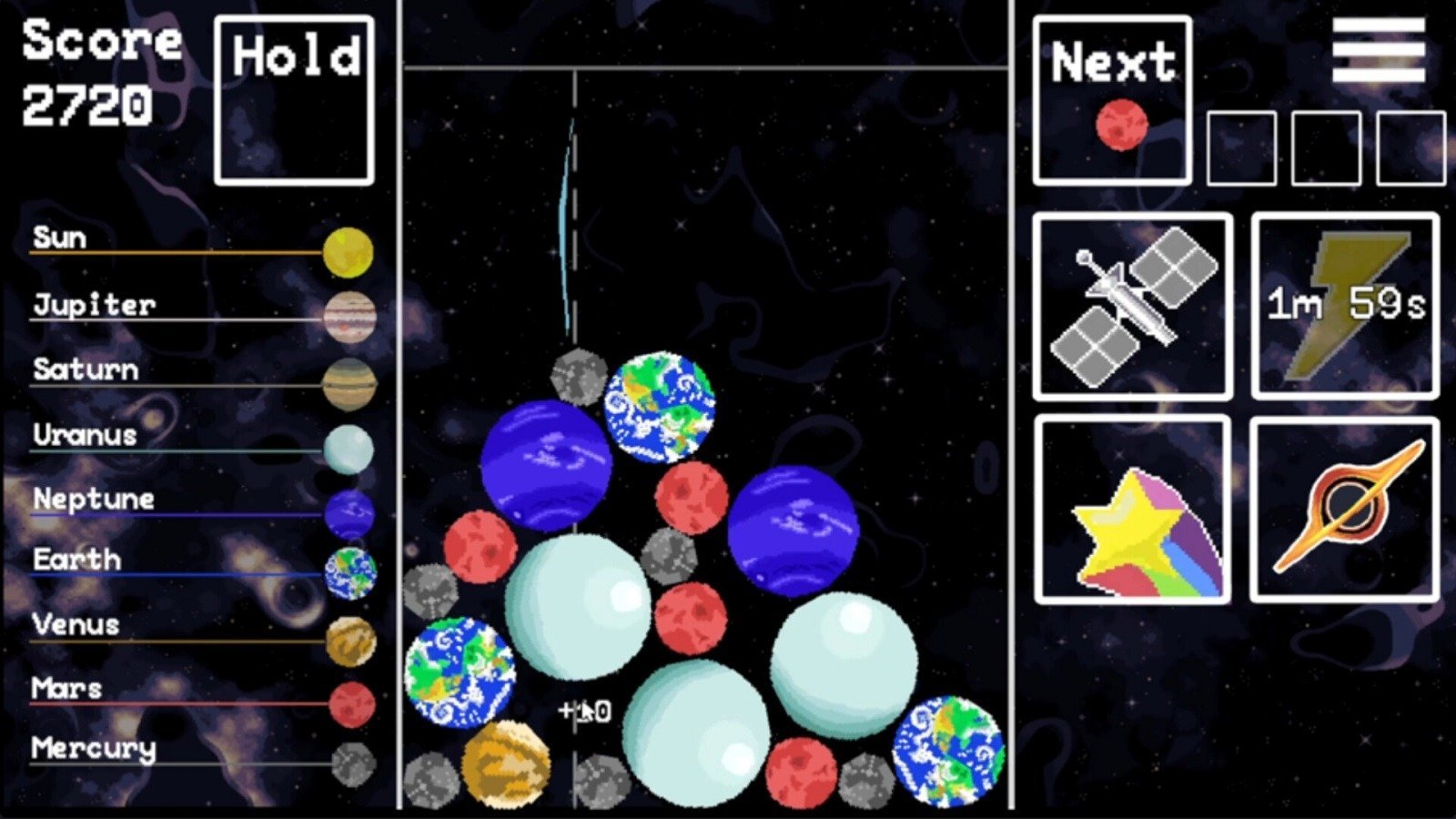 В Steam вышел Planet Drop  аналог Тетриса с планетами вместо фигурок