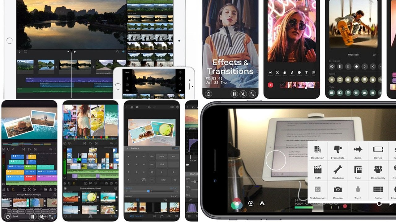 Источник: CQ.ru / Интерфейсы iMovie, LumaFusion и InShot